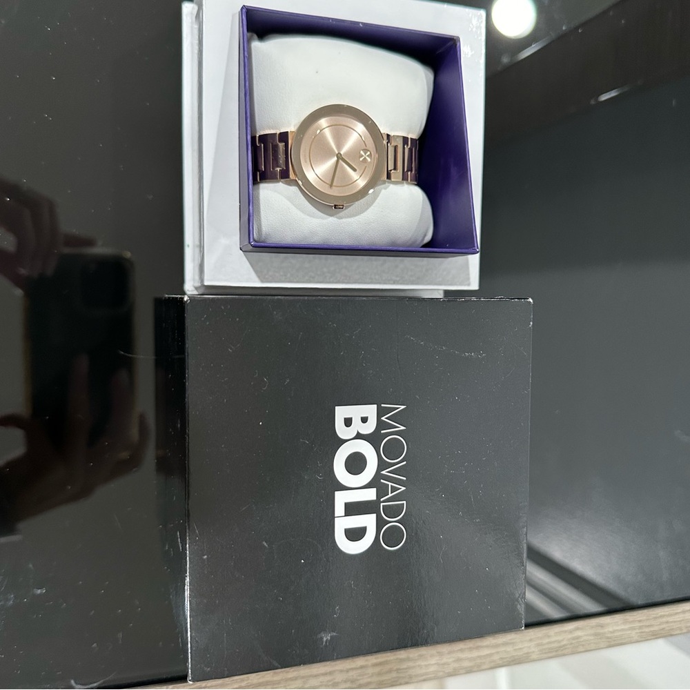 Rose Gold Movado Bold